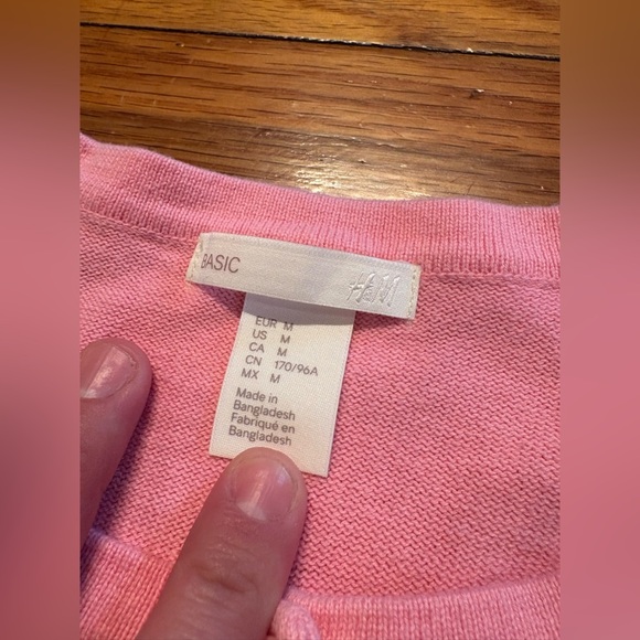 H&M Basic Pink Button-Up Cardigan - Picture 5 of 6